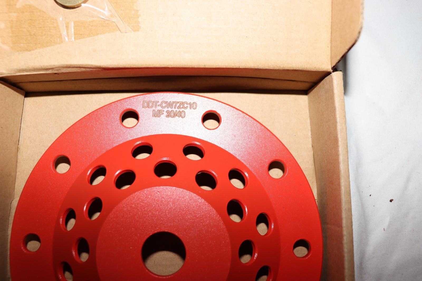 7" Z Cut Cup Wheel 10 Segment 30/40 Grit, Dynamic Diamond Tooling CW7C10