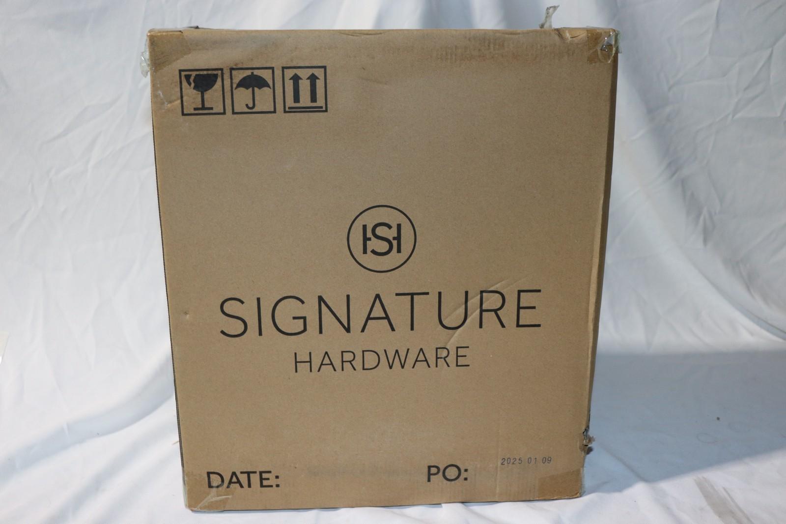 Signature Hardware Lavrik Reversible Tank SHLA11100WH, White Toilet Tank