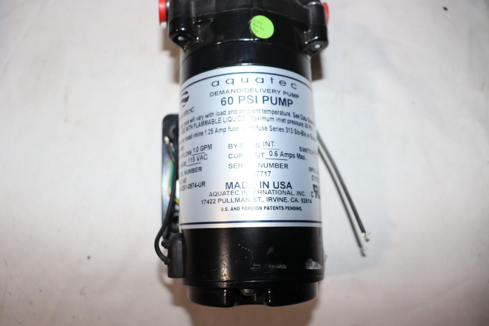 Aquatec 58-FLC-60-5880-QE61 1.7 GPM 60 PSI 3/8 inch 115V Delivery/Demand Pump