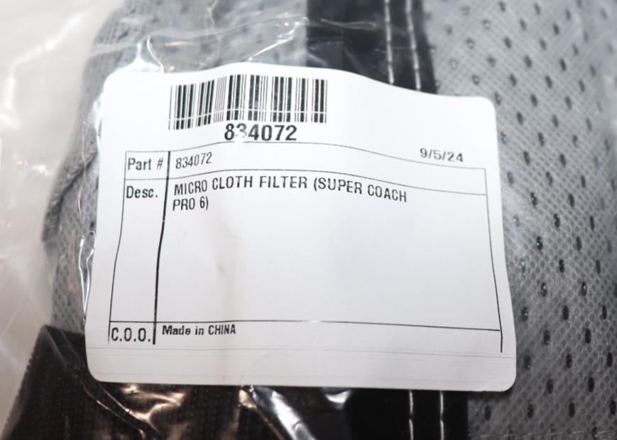 Proteam 834072 Micro Cloth Filter, Fits Triangular 6 Qt., New