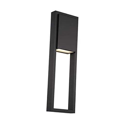 WAC Archetype 16W 1-Light 24 in. Outdoor Wall Sconce in Black, WS-W15924-BK