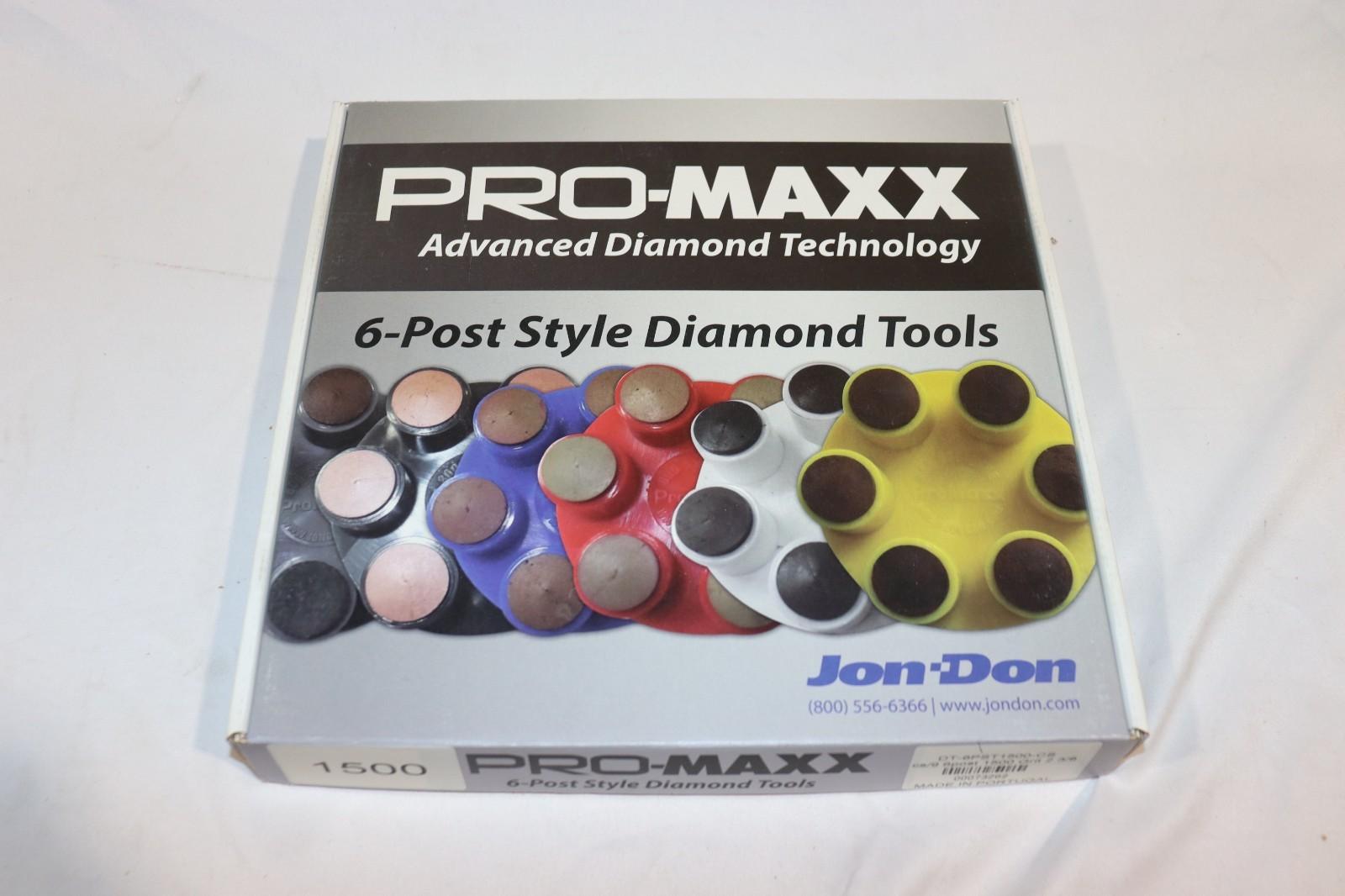 9 Pack - Pro-Max 6 Post Style Diamond DT-6PST1500-CS, 2-3/8", 1500 Grit