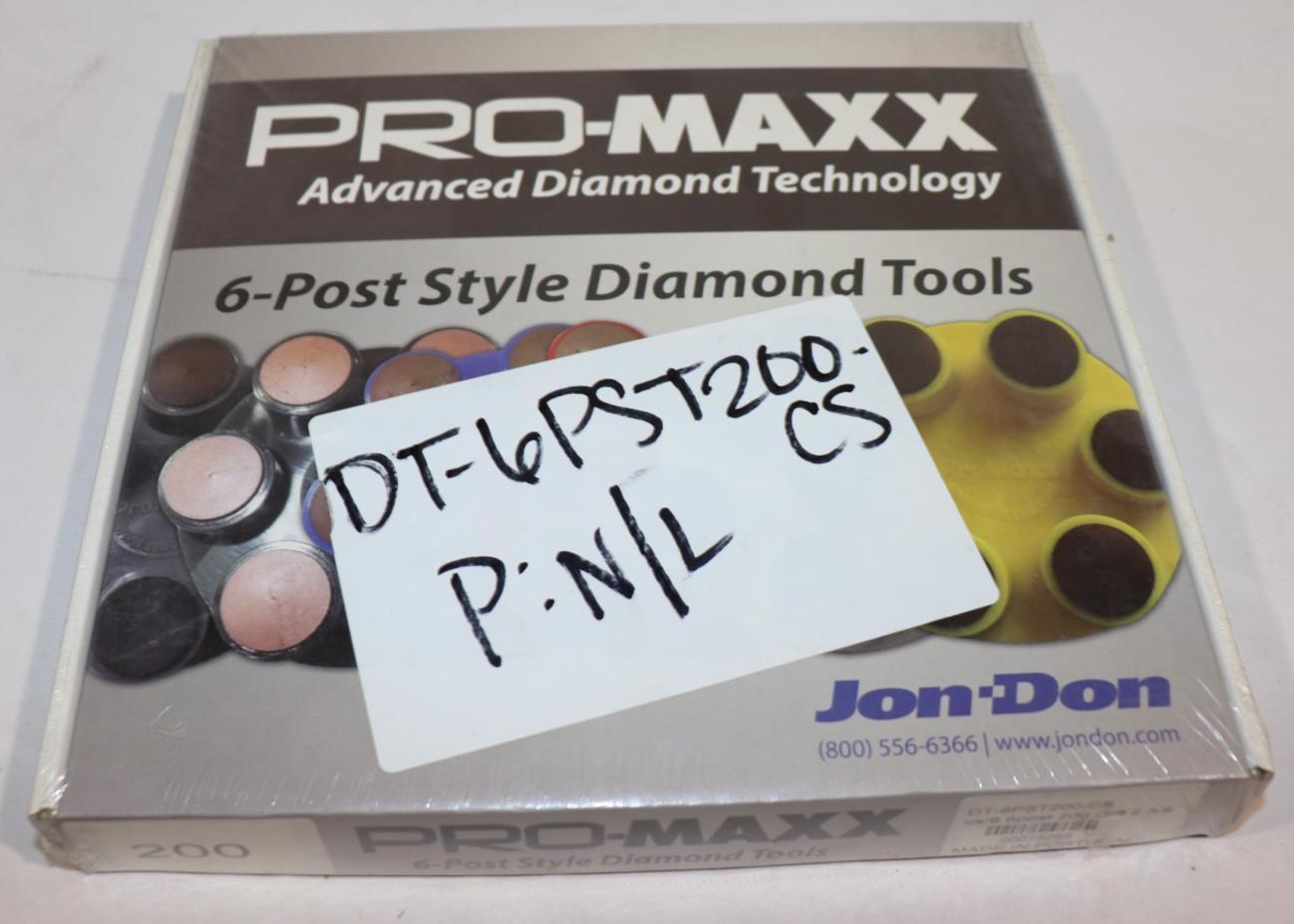 9 Pack - Pro-Max 6 Post Style Diamond DT-6PST200-CS, 2-3/8", 200 Grit