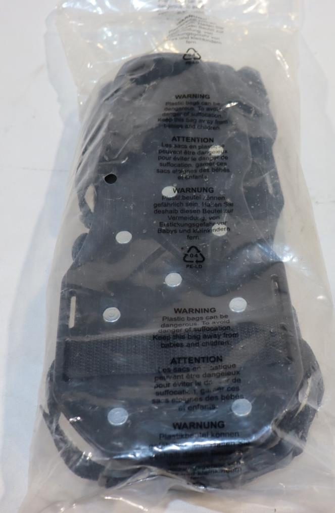 Epoxy Floor Spiked Shoes with 1" Short Spikes – Adjustable Nylon Straps, Black