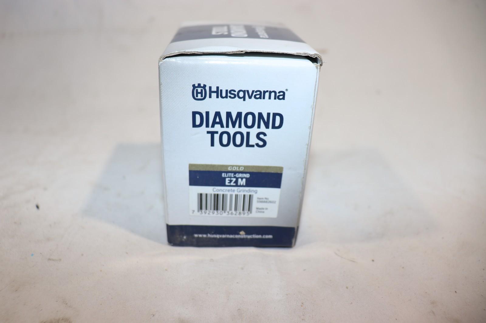 3 Pack - OEM Husqvarna Vari-Gaurd EZ-M 50 Grit Diamond Floor Grinding Blocks