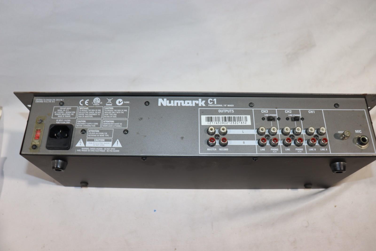Numark C1 Professional 19" DJ Mixer - AC 115/230V