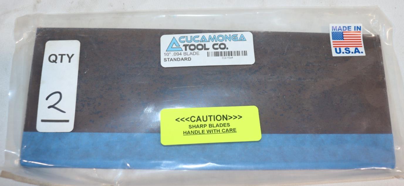 2 Pack - Cucamonga Tool Heavy Duty Floor Scraper Blade 4" x 10" x .094", CU10x4