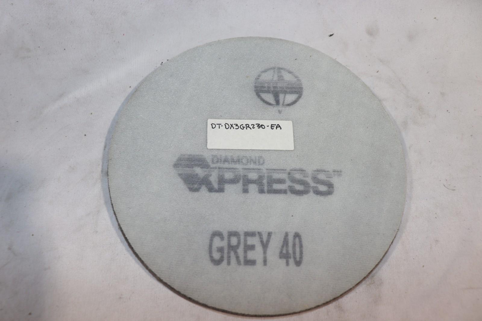 3 Pack - Diamond Xpress 8 Inch Grey 40 Grit, Diamond Resin, DT-DX3GR230