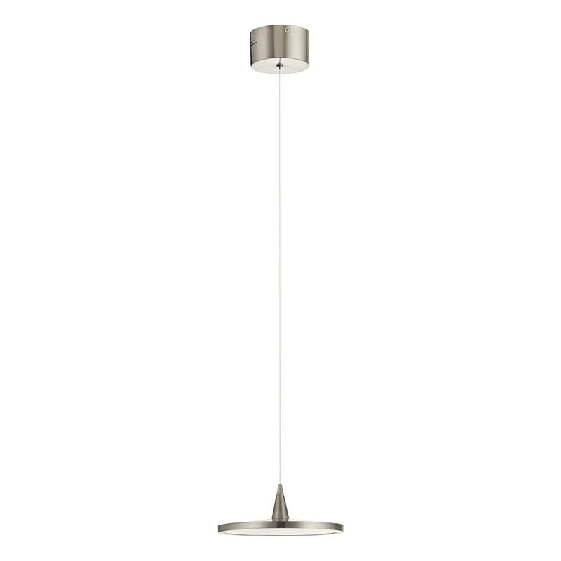 Elan 83963 Jeno Mini 1 Light LED Pendant Brushed Nickel, Kichler