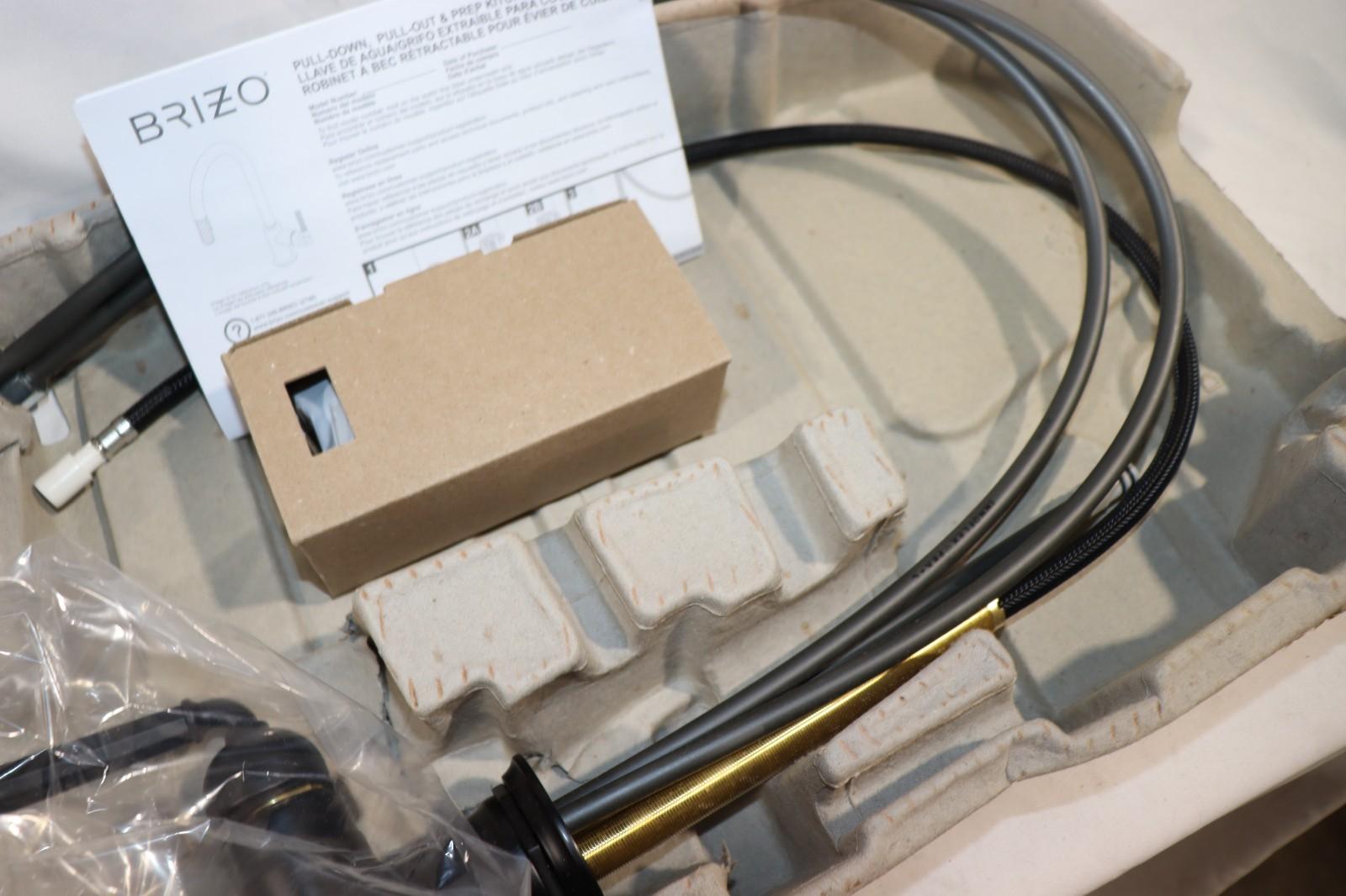 Brizo 63074LF-BL Rook Matte Black 1.8 GPM 1-Hole Pull Down Kitchen Faucet, NoBox