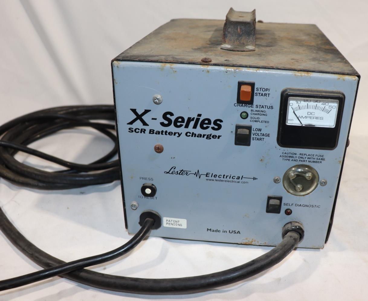 Lester Electronics 370-2540 E-Series SCR Charger 36 V, 30 DCA, SY SB50 Grey SCR