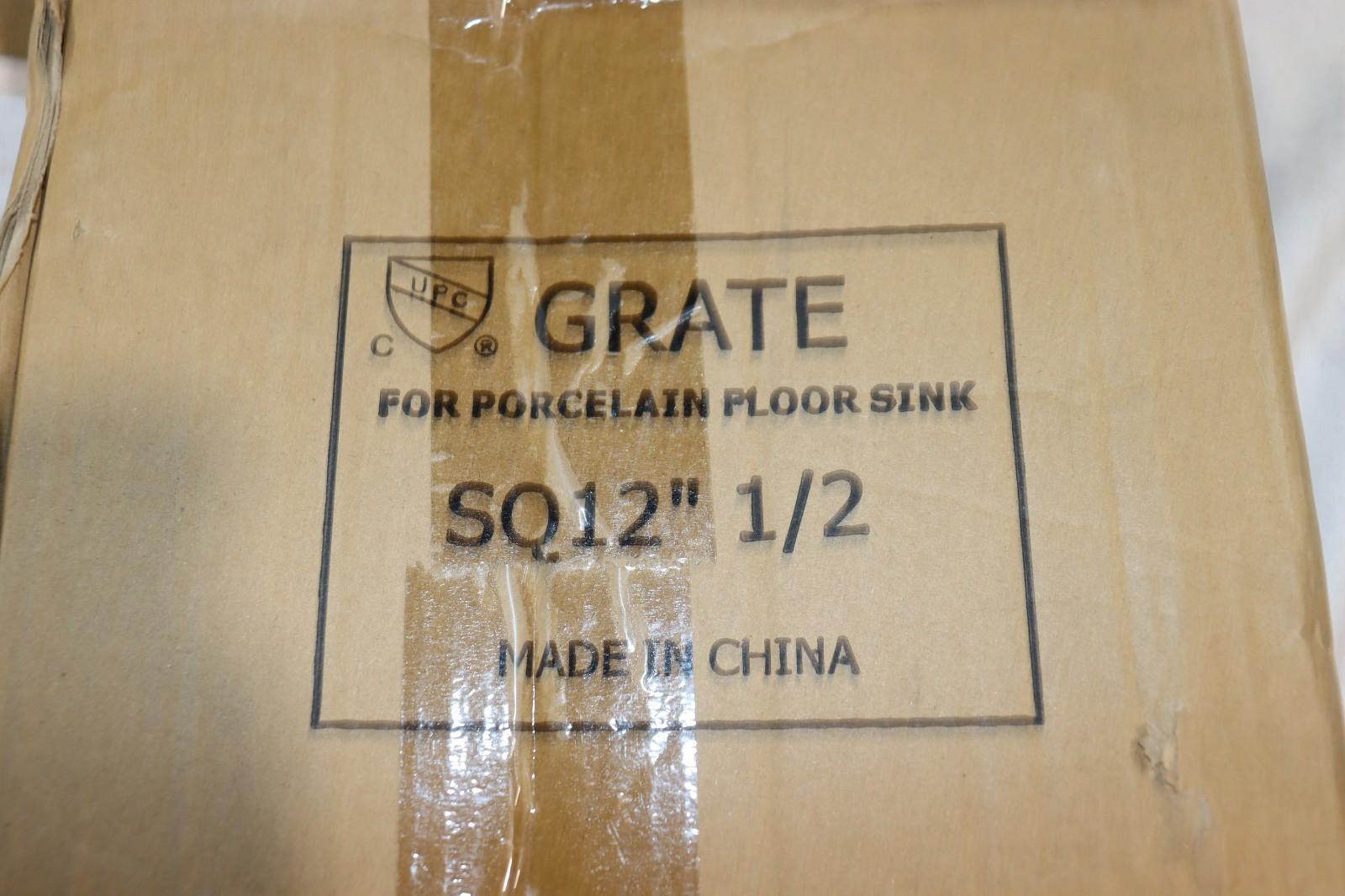 9.25” x 9.25” Proflo Grate For Porcelain Floor Sink SQ12” 1/2