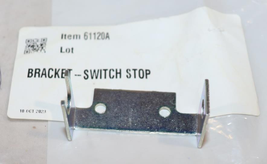 BRACKET-SWITCH STOP 61120A, for Clarke Rotary Sander