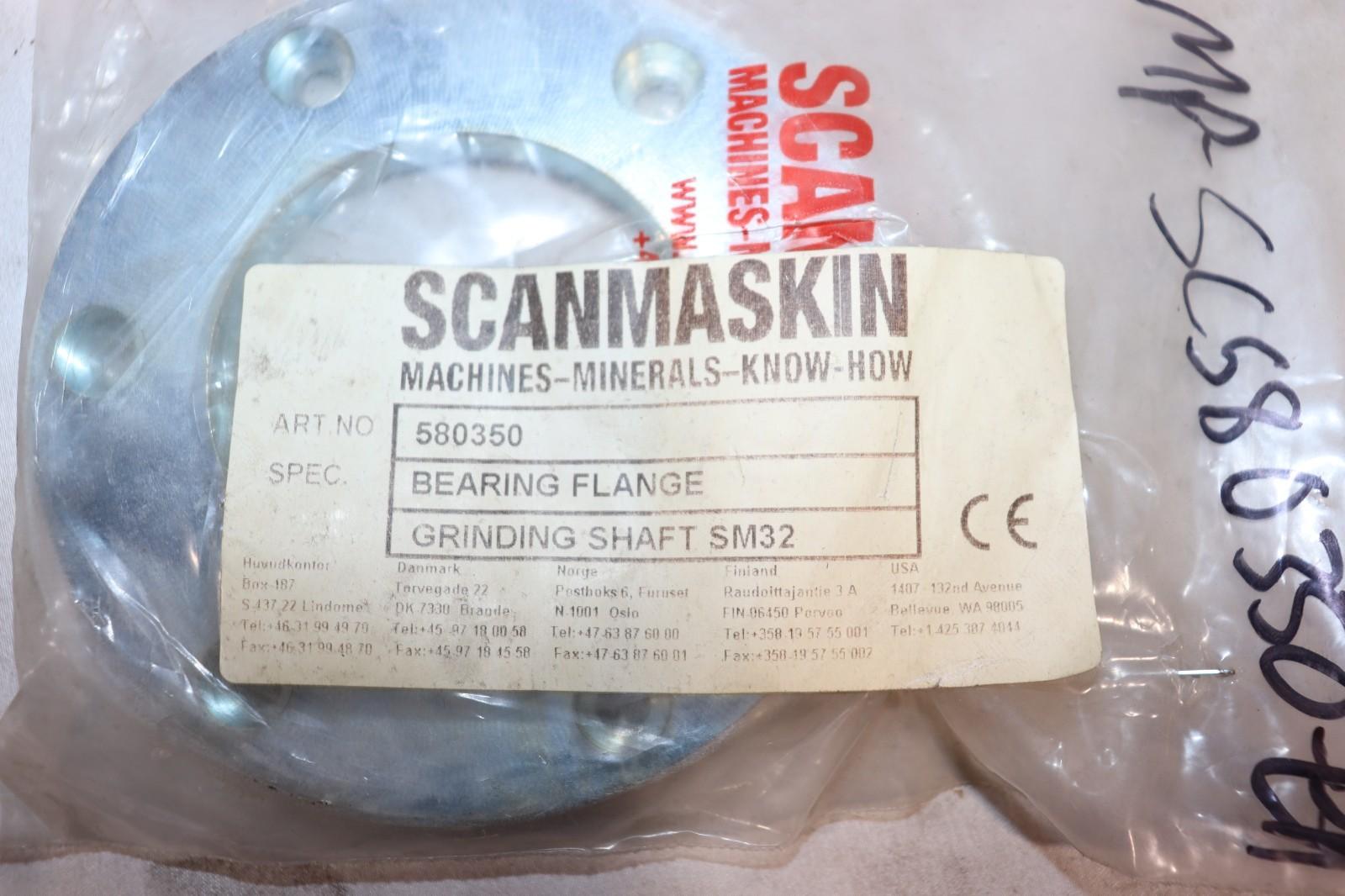 Scanmaskin 580350 Bearing Flange, for SM32 Machine, Genuine OEM