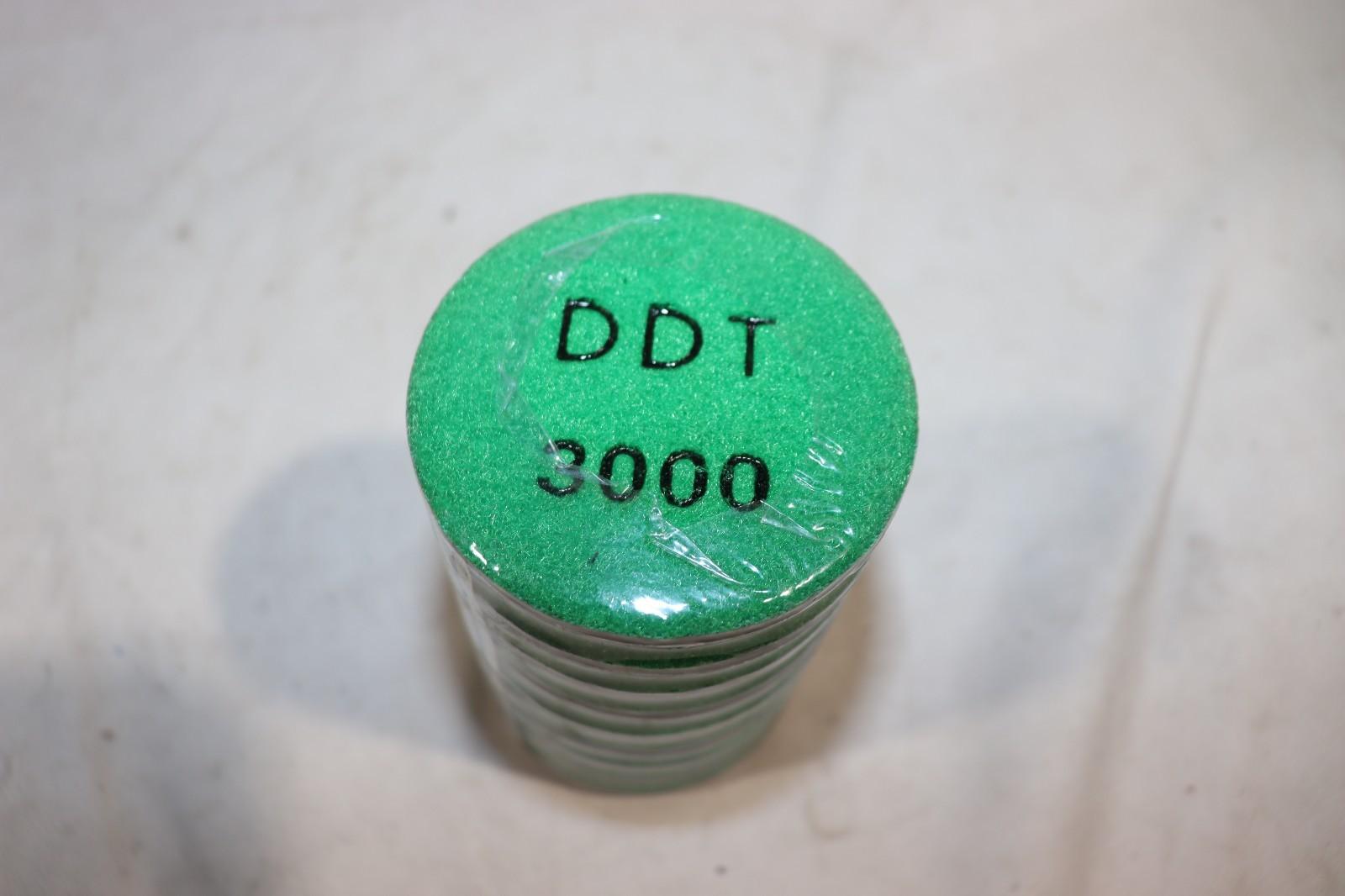 9 Pack - 3 Inch Fusion 3000 Grit Puck for Dry, Rezmic Diamond, Green