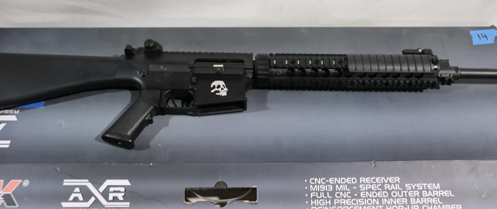 A&K Airsoft Full Length M120 AEG Rifle w/ Box, & Skull Logo!