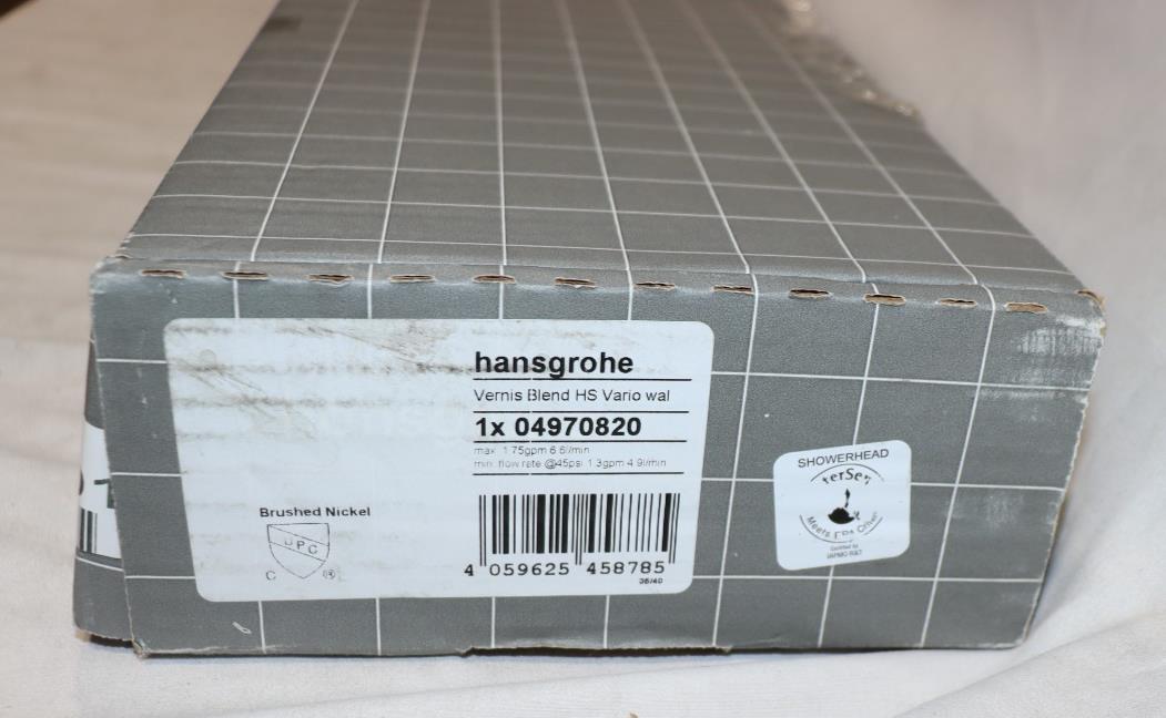 Hansgrohe Vernis Blend Vario Slide Bar 3-Spray Set, #04970820 Brushed Nickel