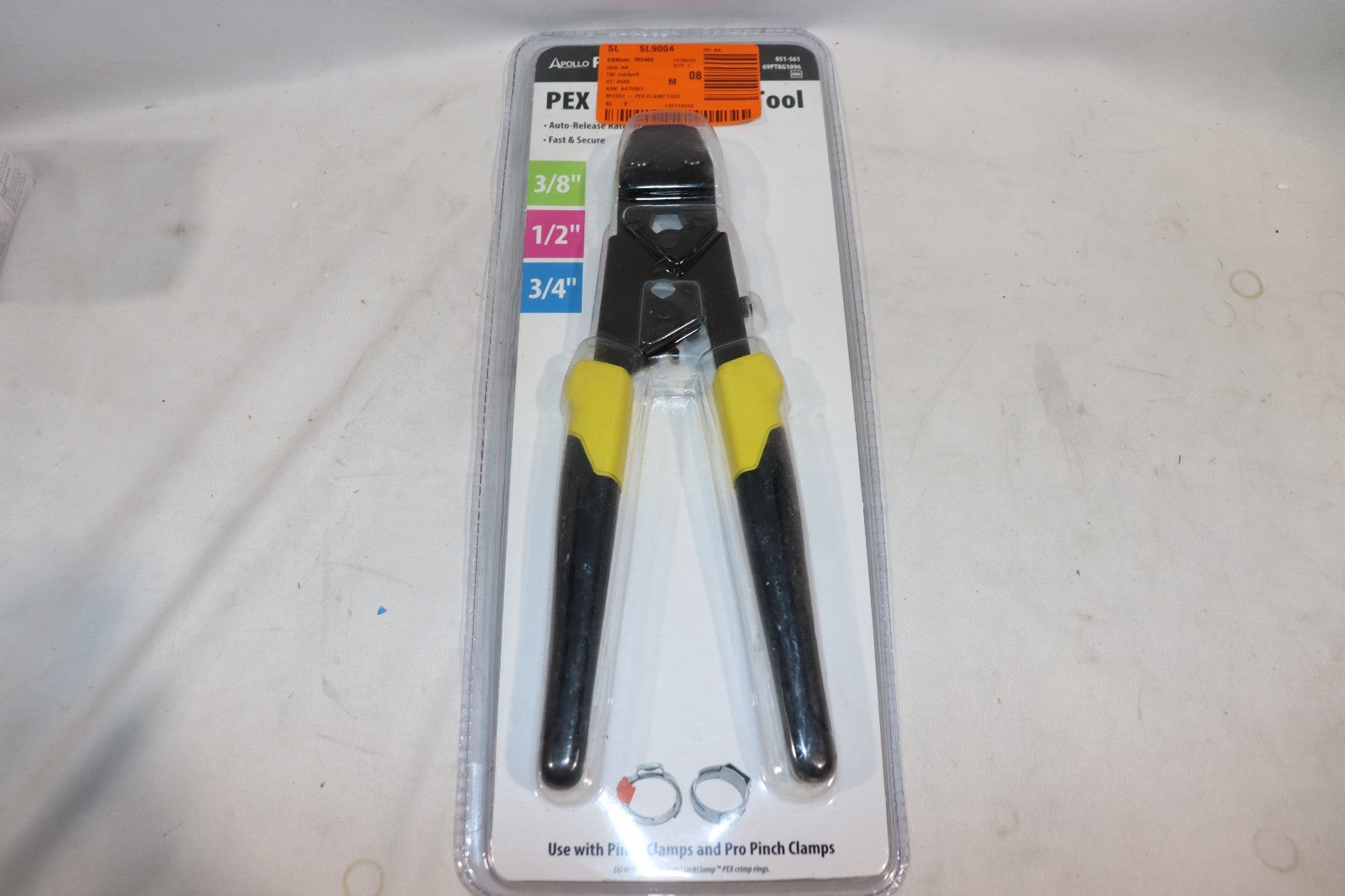 Apollo PEX Pinch Clamp Tool 851-561 - 3/8, 1/2, 3/4