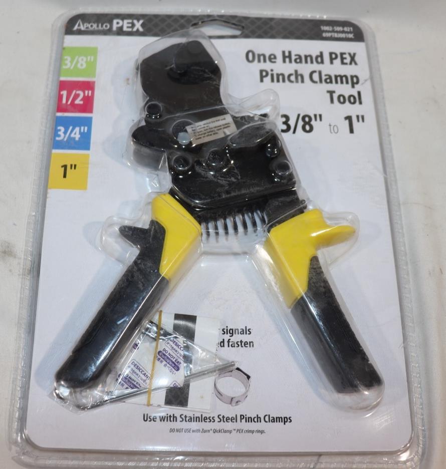 Apollo 69PTBJ0010C 3/8 in. to 1 in. 1-Hand PEX-B Pinch Clamp Tool
