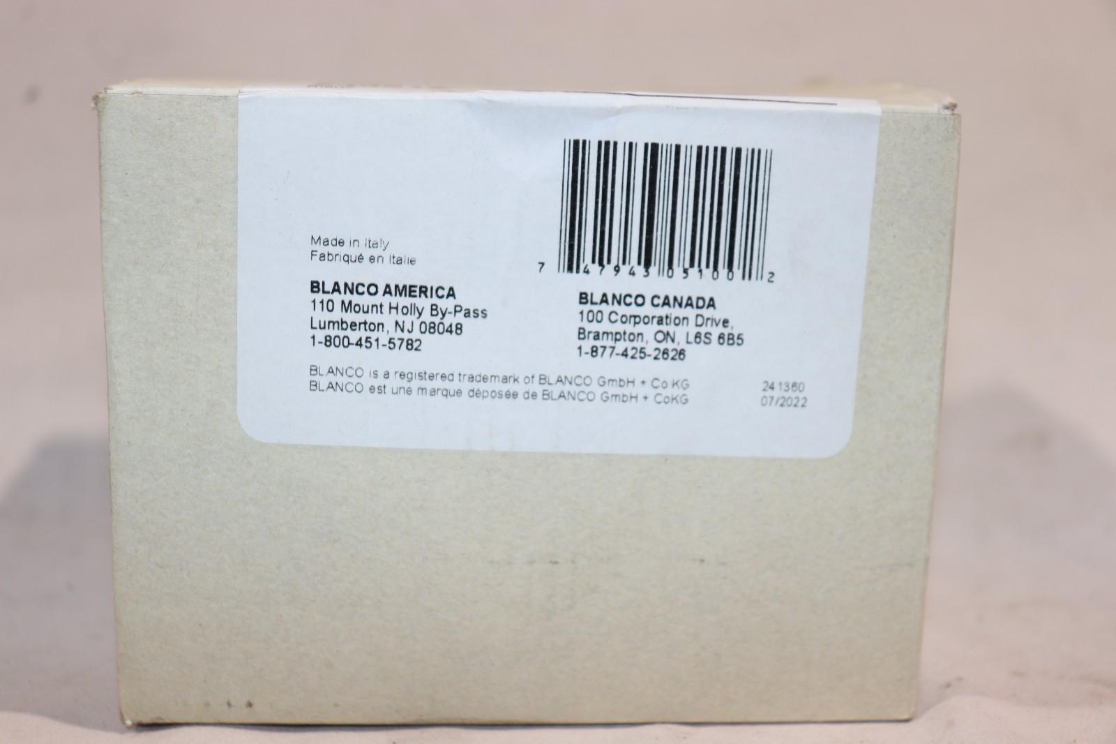 Blanco 3-1/2" Metal Basket Strainer and Sink Flange Model # 240319 White, SEALED