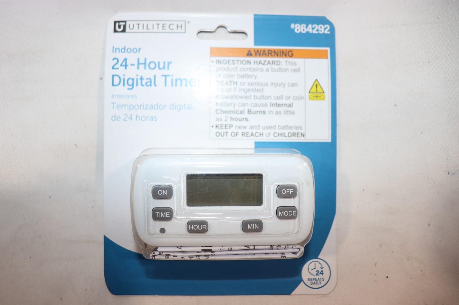 Utilitech 24-Hour Digital Timer #864292, NIB