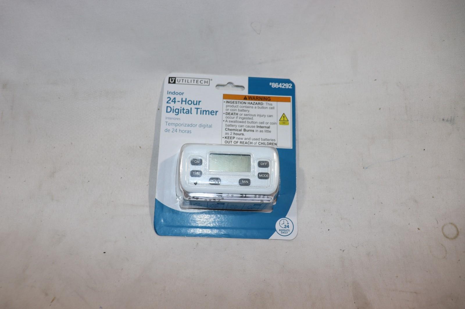Utilitech 24-Hour Digital Timer #864292, NIB