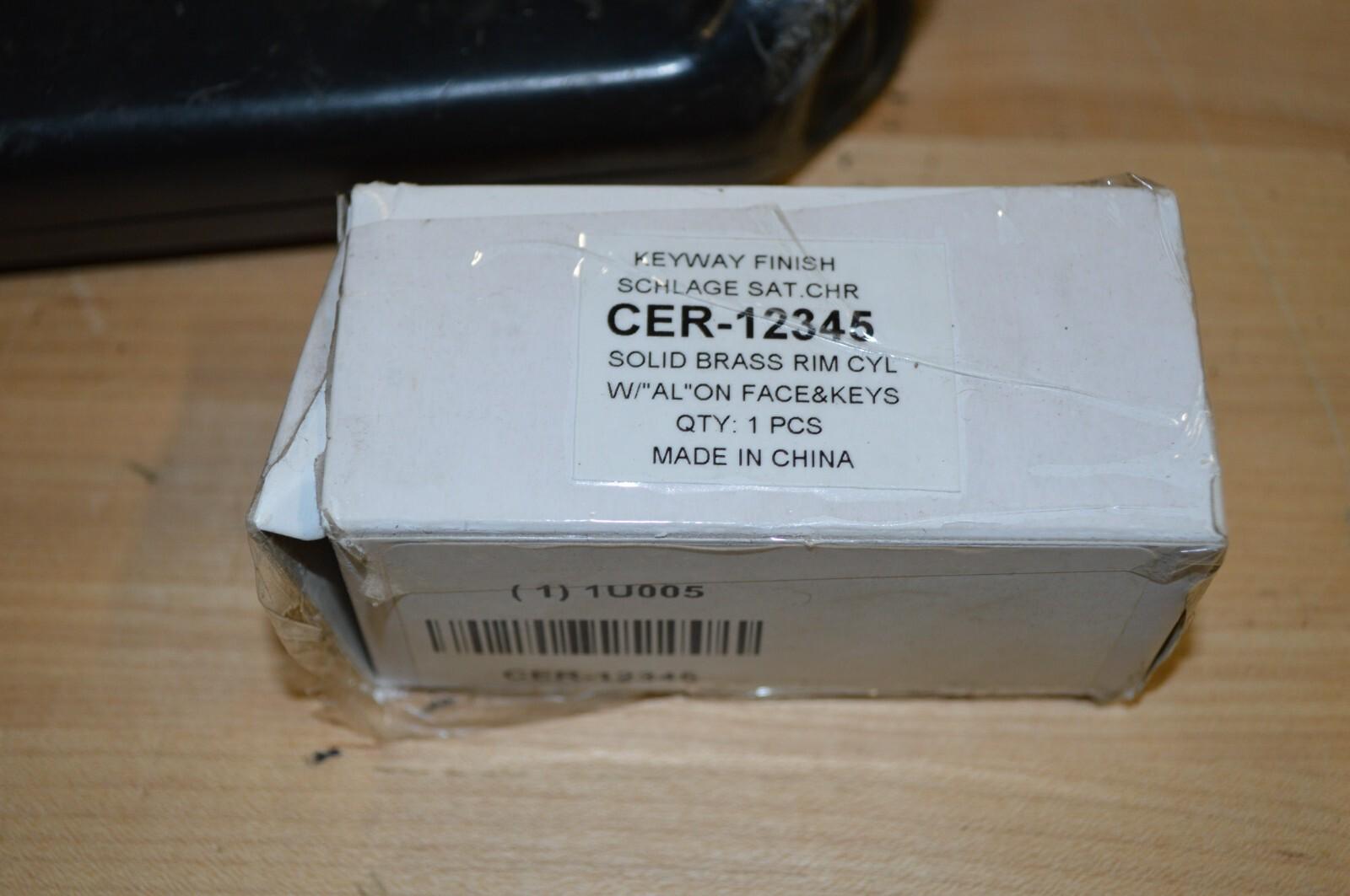 Schlage Exit Alarm Rim Cylinder Model CER-12345