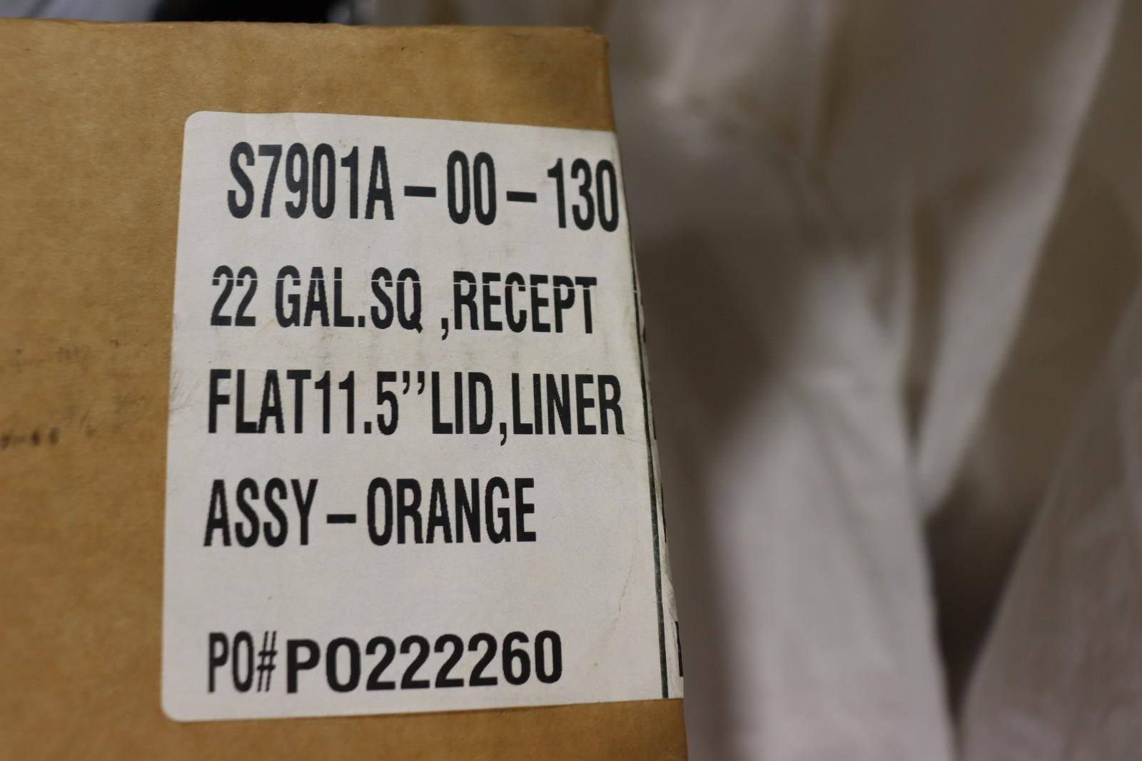22 GALLON TRASH CAN ORANGE