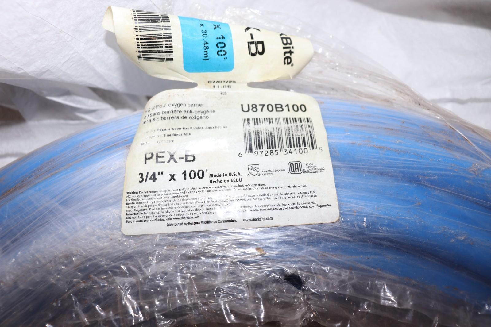 SHARKBITE BLUE PEX 3/4 X 100