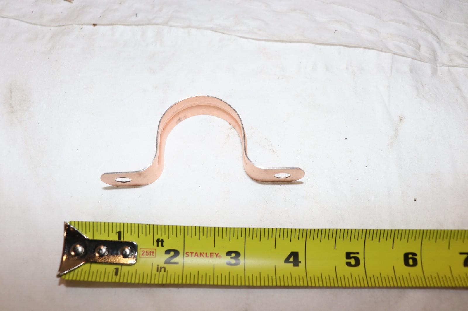 1-1/4 INCH COPPER PIPE STRAP HANGER, PACK OF 6