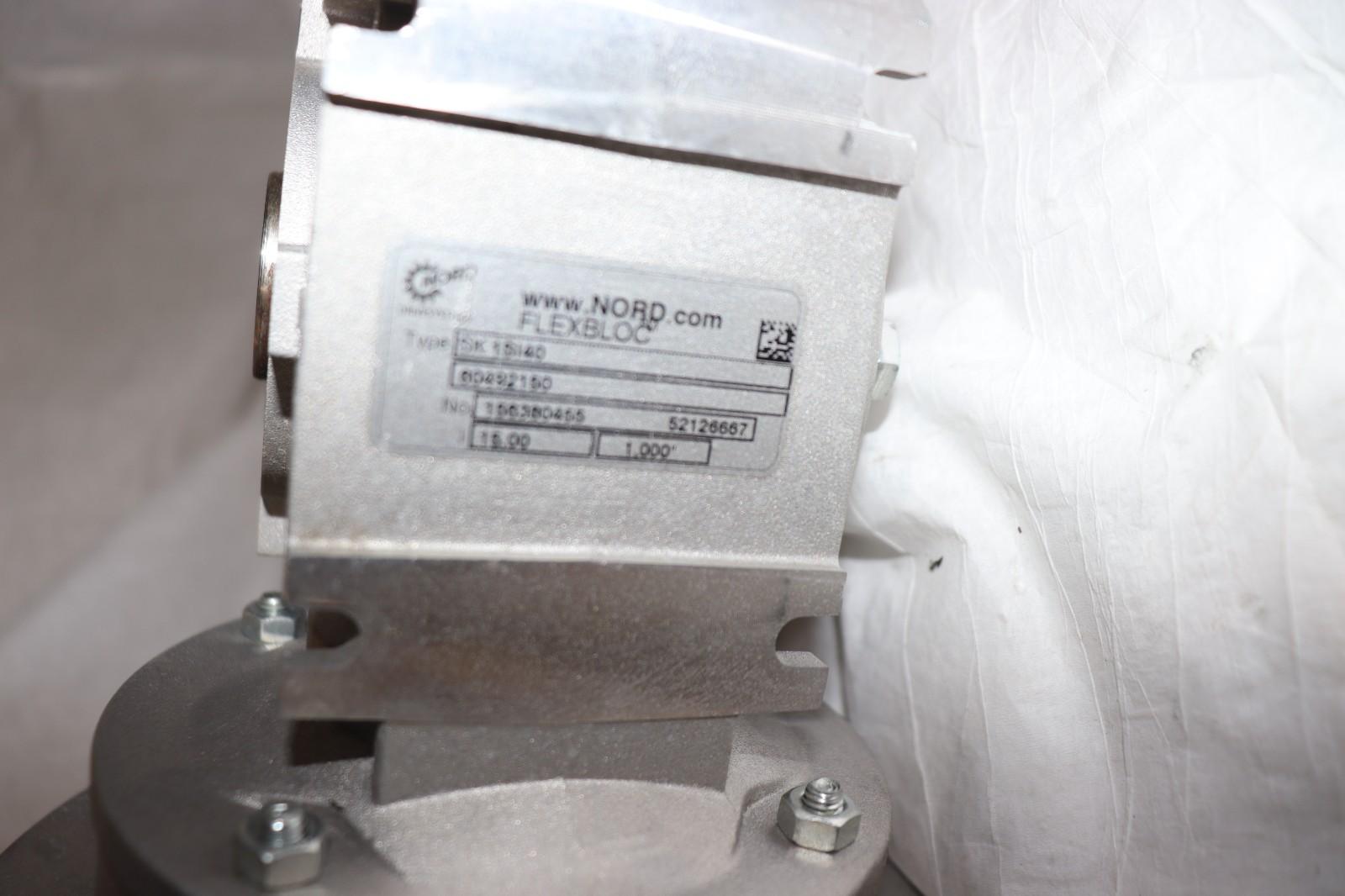 Nord SK80S/4 CUS 56C Motor 3/4HP W/ SK1SI50D-N56C-80S/4 CUS Gearbox 3PH 20:1 R