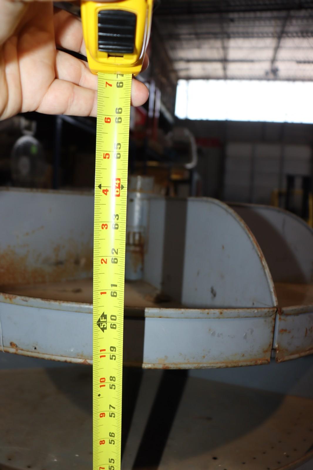 Industrial Revolving Parts Bin Metal Counter Display Rack Organizer, 65"H x 35"