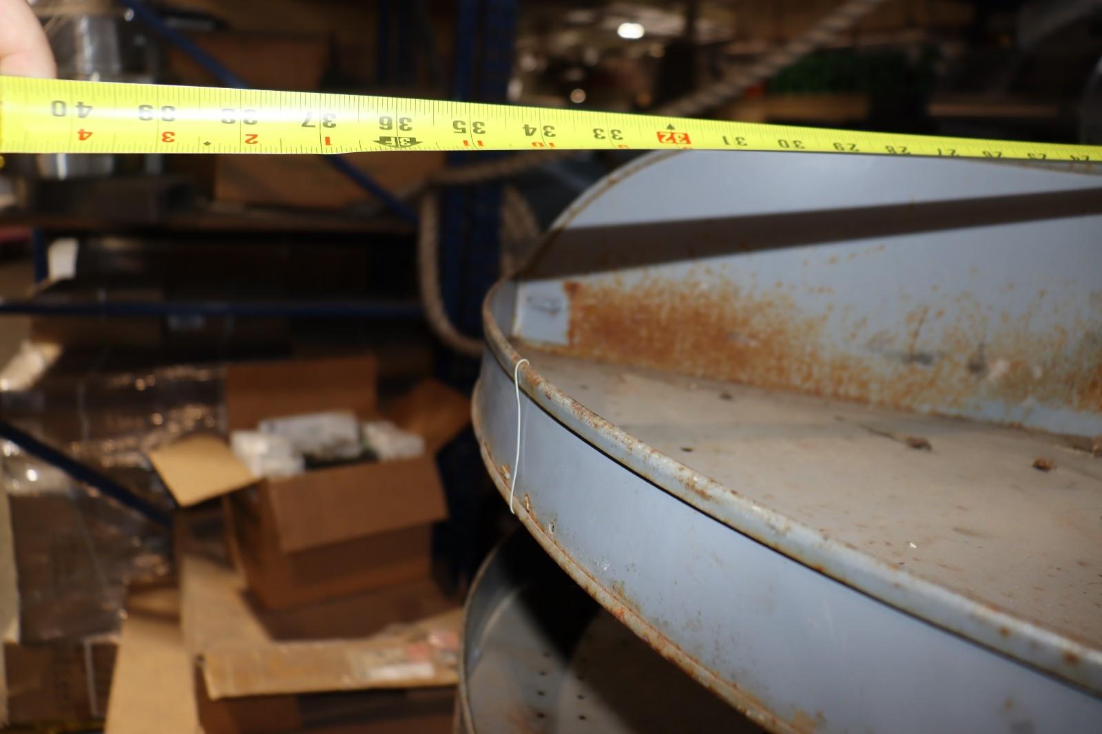 Industrial Revolving Parts Bin Metal Counter Display Rack Organizer, 65"H x 35"