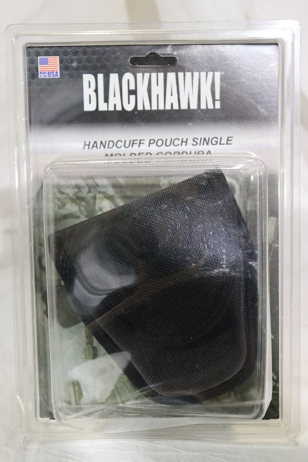 New Blackhawk Single Handcuff Pouch, Molded Cordura, Blk, 44A100BK
