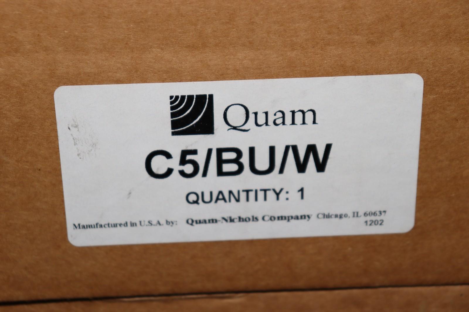 Lot of 4 Quam C5/BU/W 8" Full Range Speakers, Extended Response - NOS
