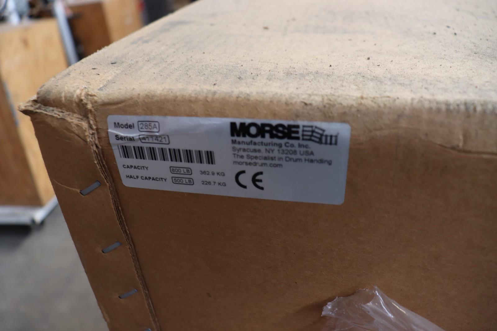 Morse 285A Drum Carrier/Dispenser, 800 lbs, for 55 Gal. Drum, Blue, NOB