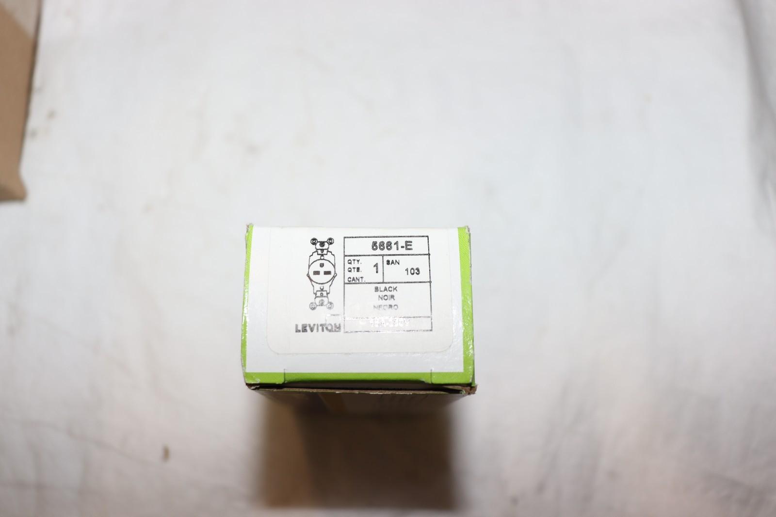 Leviton 5661-E 15 Amp, 250 Volt, Industrial HD Grade, Single Receptacle, Black