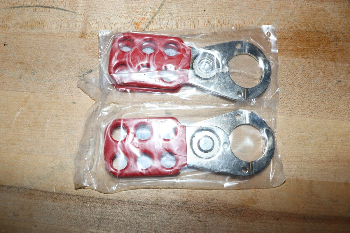2-pack - Condor 1U177B Snap-On Lockout Hasp Steel 4-1/2" Long, NEW - Northside Material Brokers