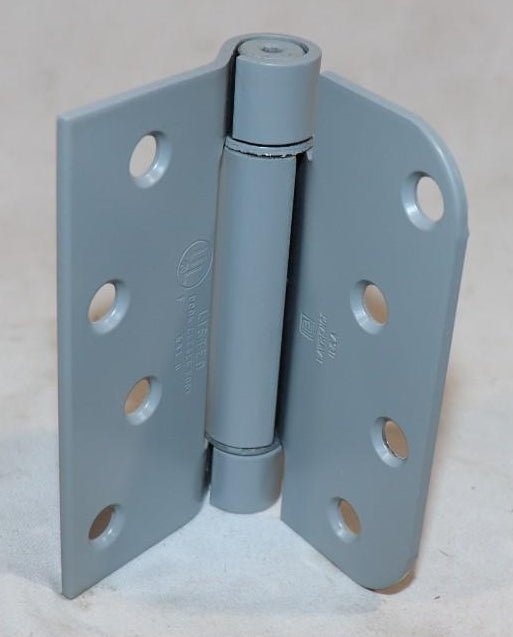 2 Pack - Lawrence Brothers, 4" Gray Adjustable Spring Hinge, 125619901 - Northside Material Brokers