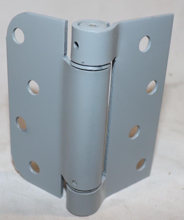 2 Pack - Lawrence Brothers, 4" Gray Adjustable Spring Hinge, 125619901 - Northside Material Brokers