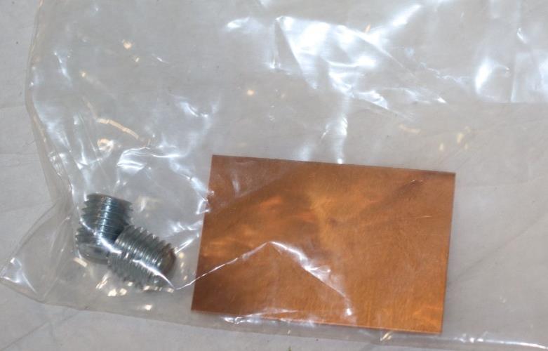 2 PACK - Replacement Copper Shim for 15 Series Hubbell Plugs, w/ Set Screws - Northside Material Brokers