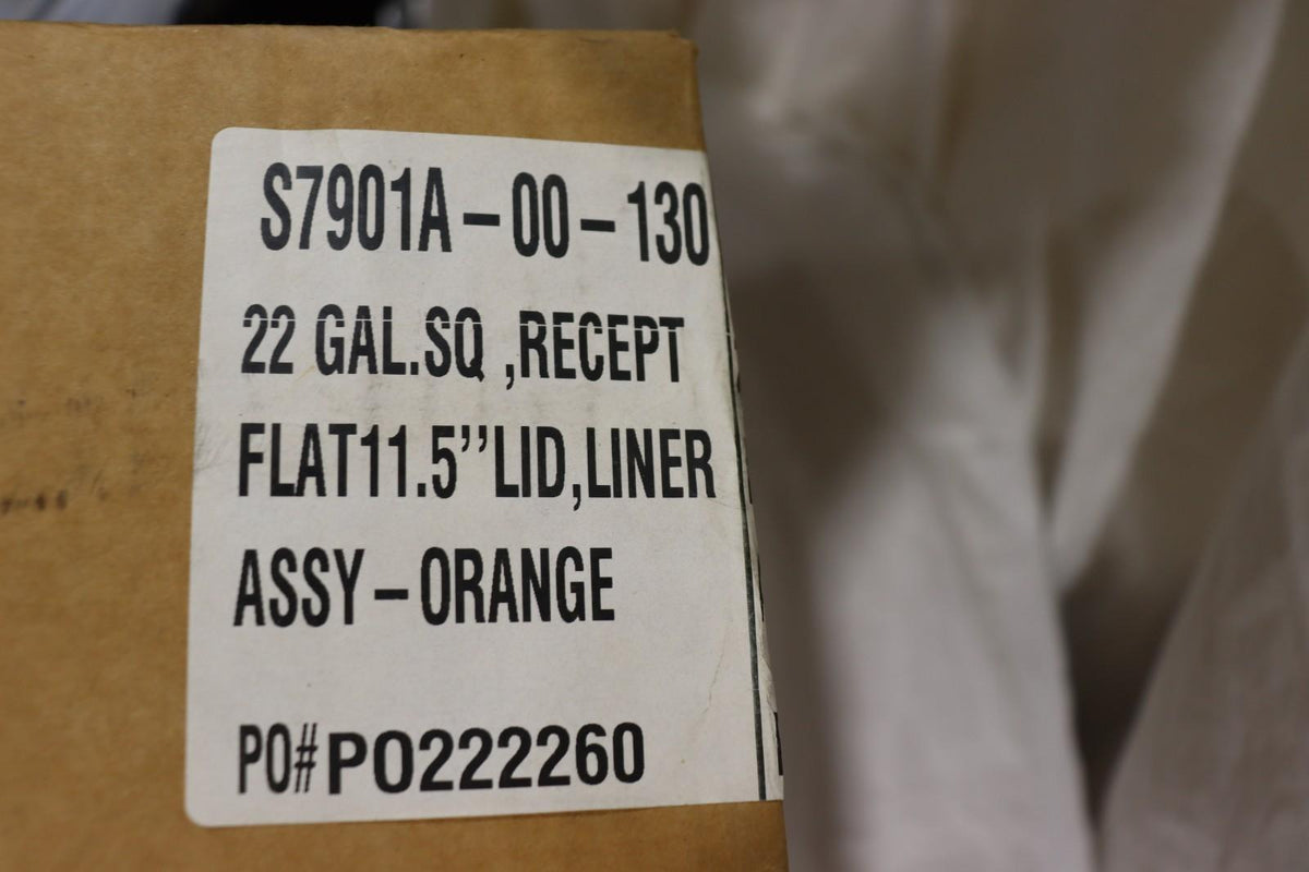 22 GALLON TRASH CAN ORANGE - Northside Material Brokers