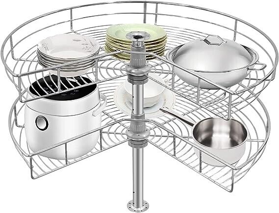 28 Inch Chrome Blind Cabinet Lazy Susan - Northside Material Brokers