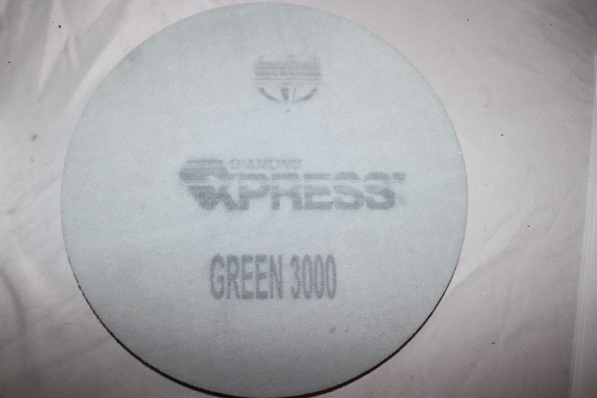 3 Pack - Diamond Express DX 10 Green 3000 Grit 10 Inch Pad 212796-10 - Northside Material Brokers