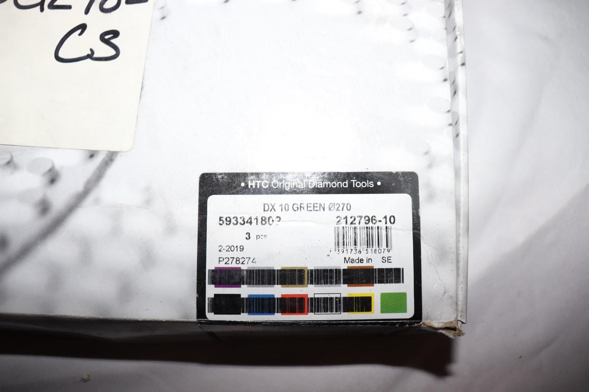 3 Pack - Diamond Express DX 10 Green 3000 Grit 10 Inch Pad 212796-10 - Northside Material Brokers