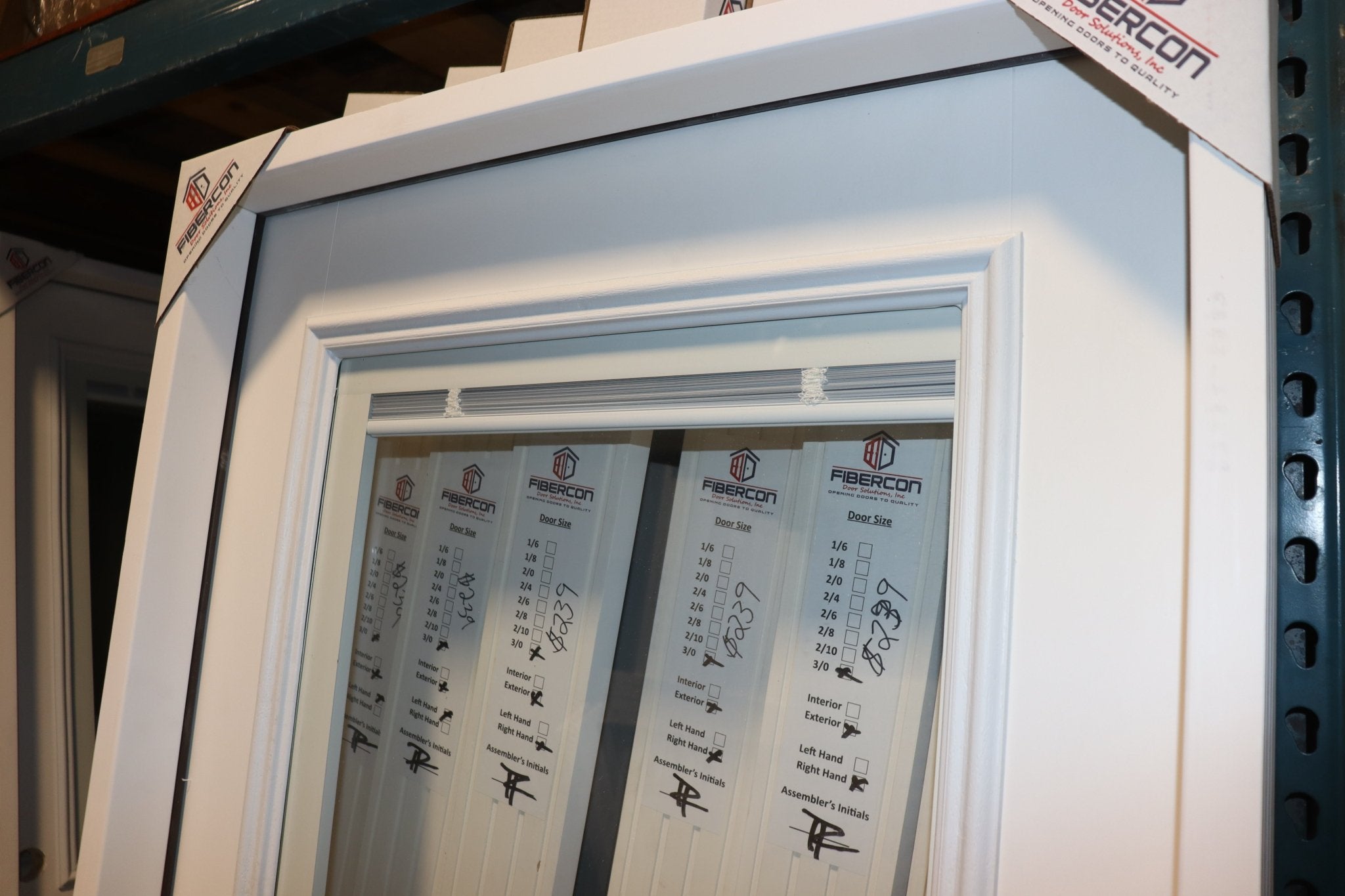 32 Inch Exterior Half View Mini-Blind Glass Door, 2/8 x 6/8 - Northside Material Brokers