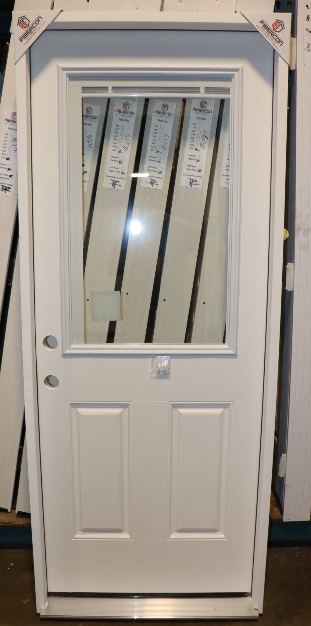 32 Inch Exterior Half View Mini-Blind Glass Door, 2/8 x 6/8 - Northside Material Brokers