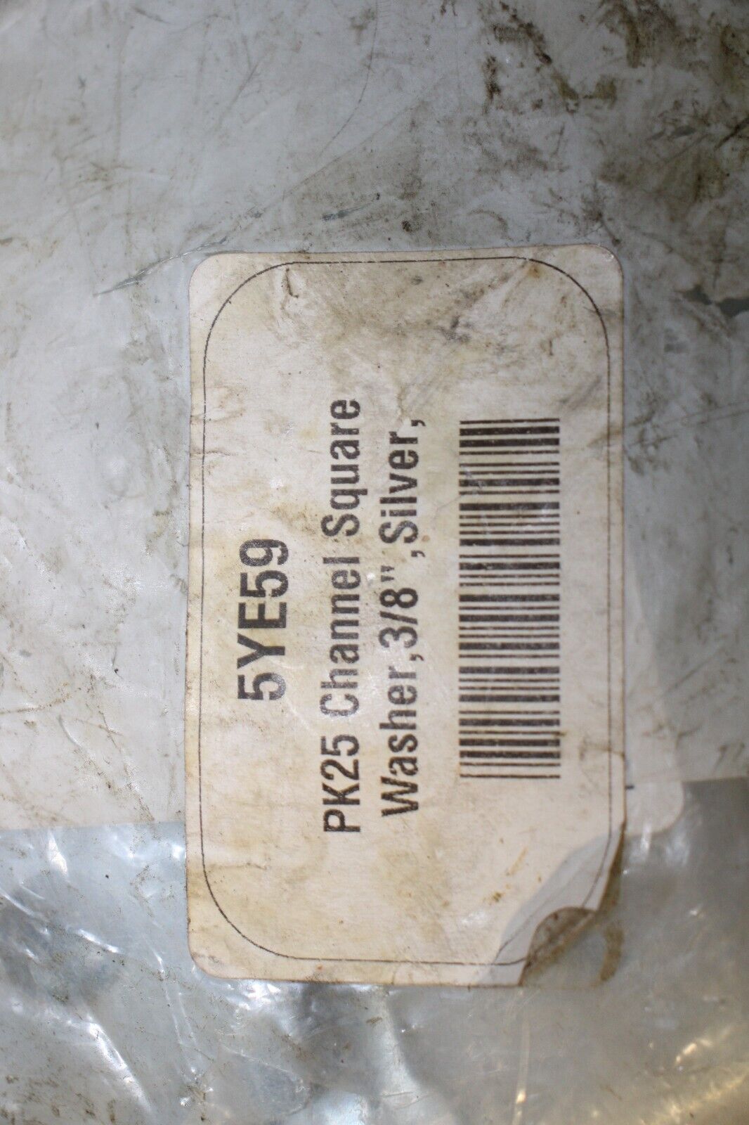 3/8 CHANNEL SQUARE STEEL WASHER, PACK OF 23 - Northside Material Brokers