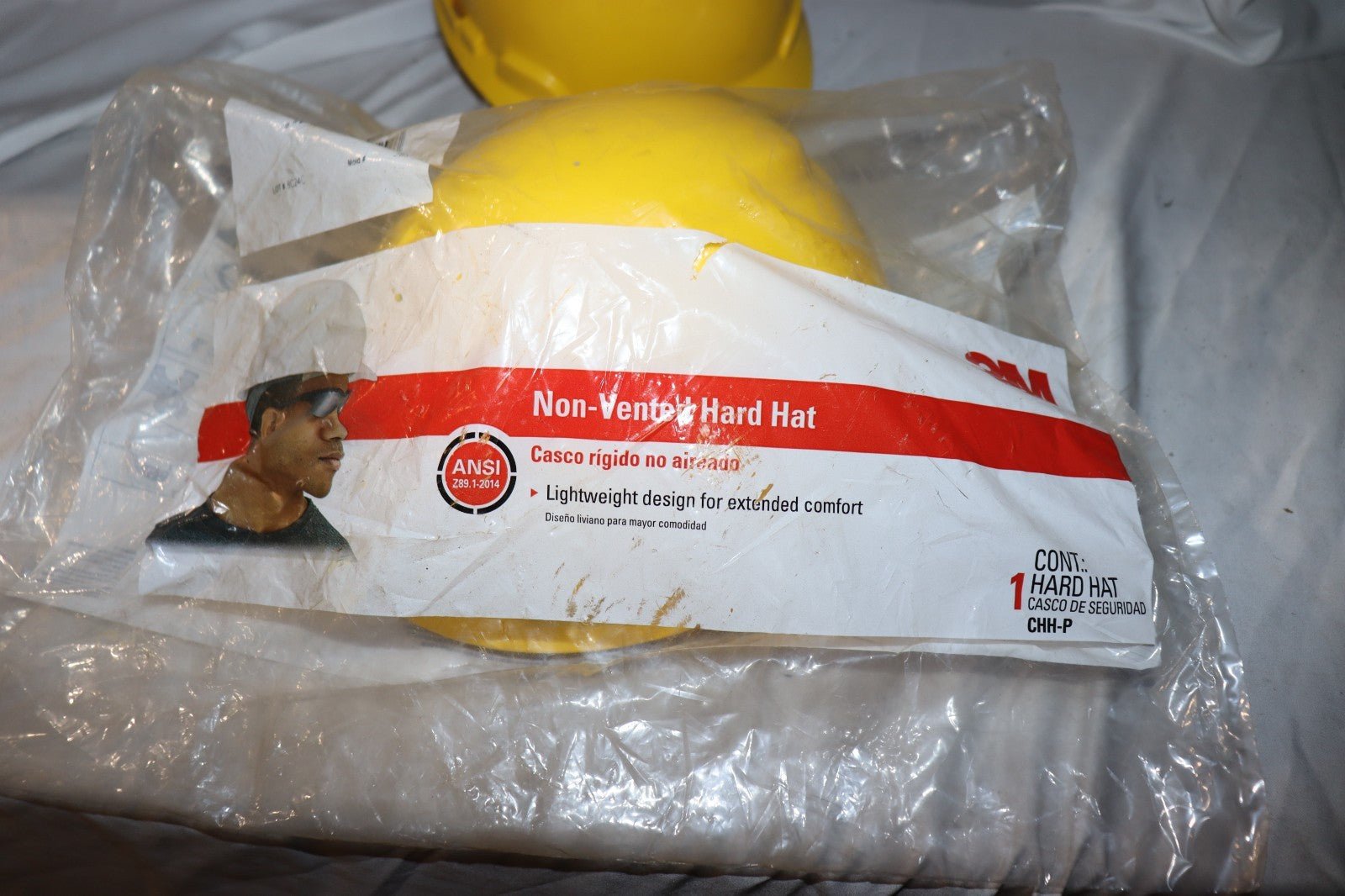 3M CHH-P Non-Vented Protection Hard Hat w Pinlock Adjustment, Yellow - Northside Material Brokers