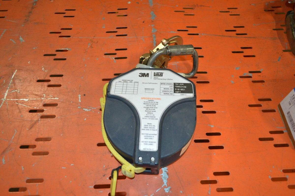 3M™ DBI-SALA® Swiveling Loop Self Retracting Lifeline, 3101051, 16 ft. (4.9m), 1 - Northside Material Brokers